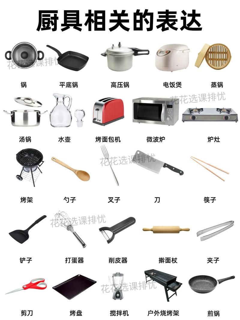 從廚房開始的啟蒙 學習廚具單詞讓孩子輕松掌握日常生活用語